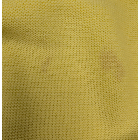 Vintage Izod Cardigan Mens Large Yellow Preppy Crest Timeless Retro Acrylic USA - Picture 6 of 7